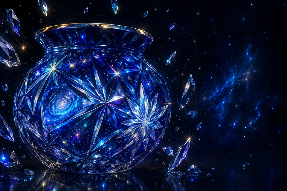 Edo-Kiriko Crystal Sky Faceted star glass game cover
